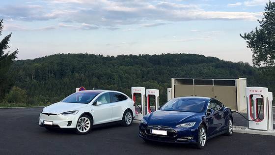 Tesla Supercharger at 4 star hotel Liebmann