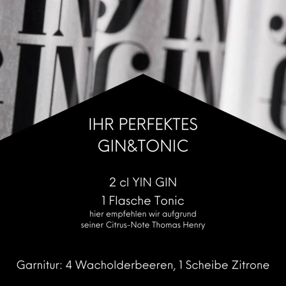 Gin preparation recipe from 4 star hotel Liebmann