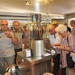 Tasting at the chocolate fountain in Styria