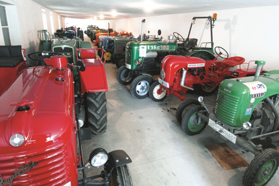 The tractor museum in Stainz from the inside